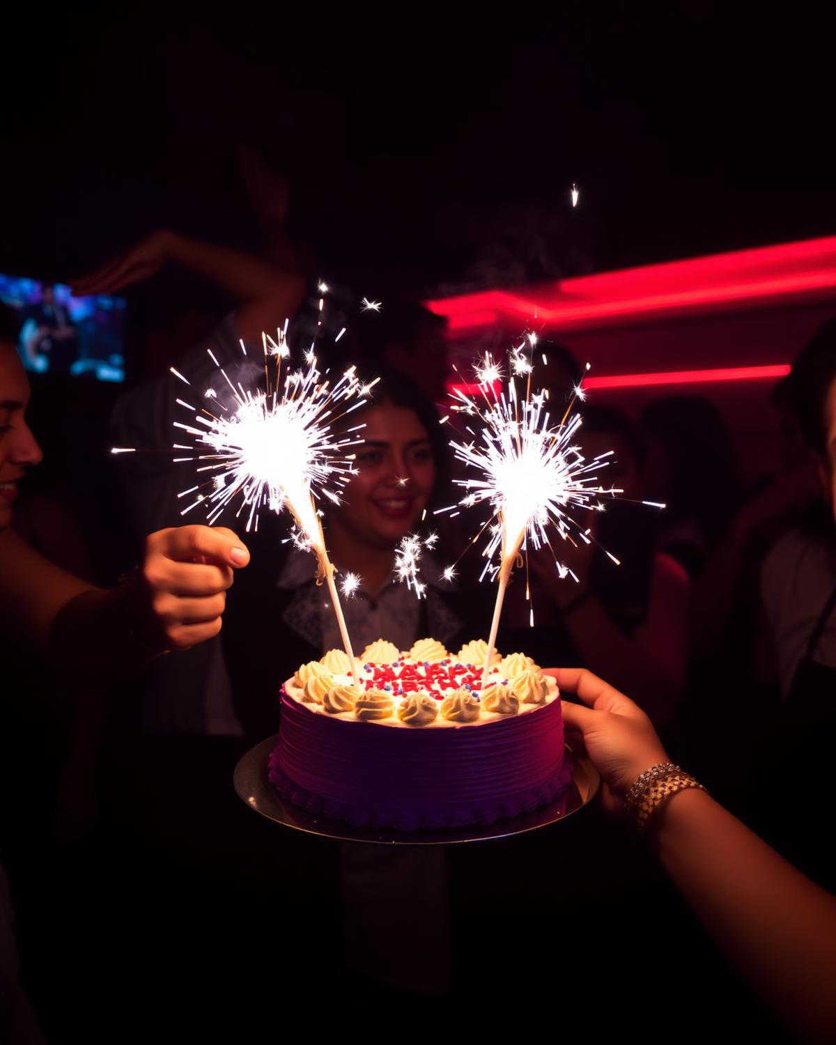 Birthday sparklers